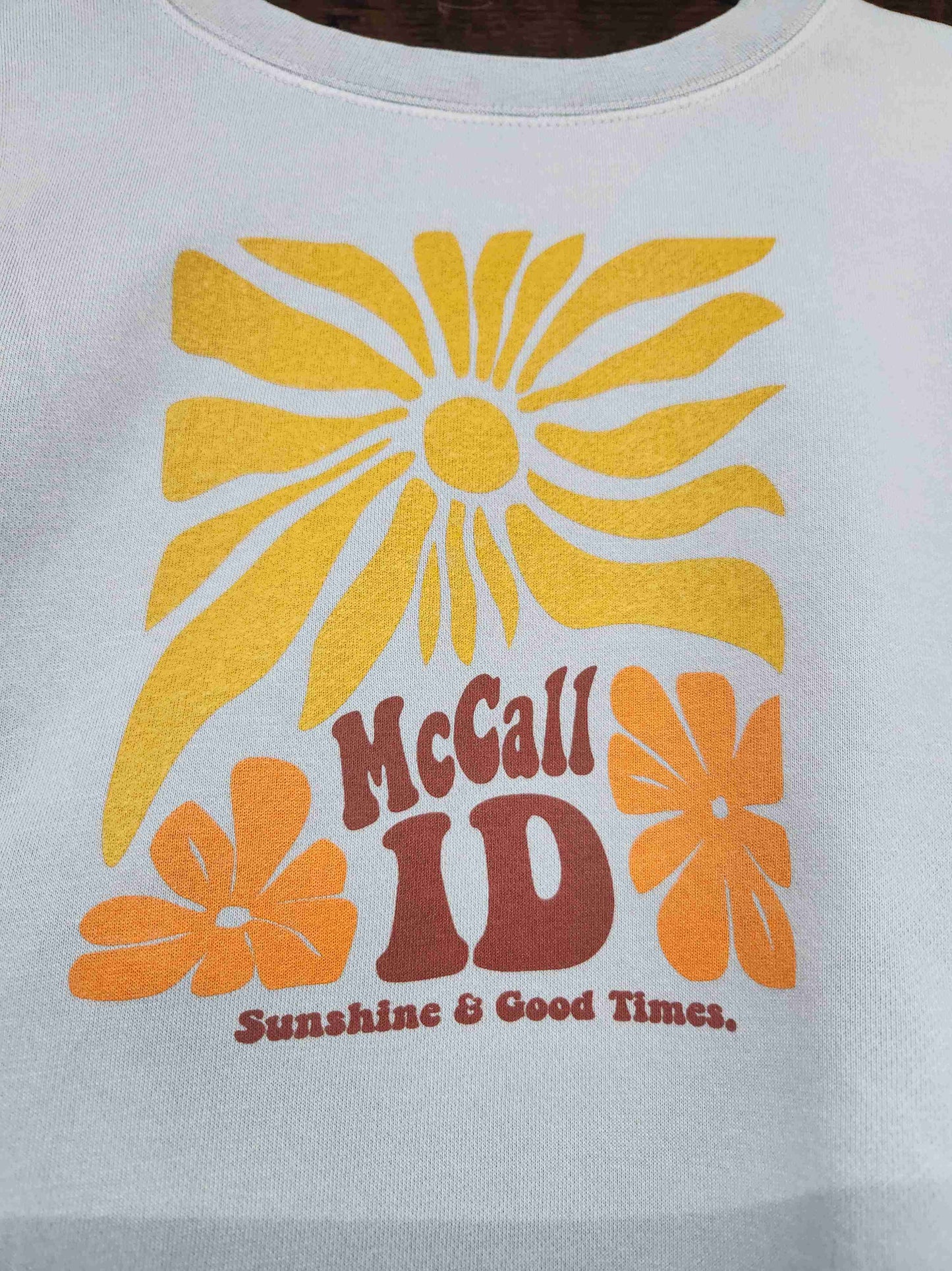 Green Sweatshirt; Sunshine and Good Times