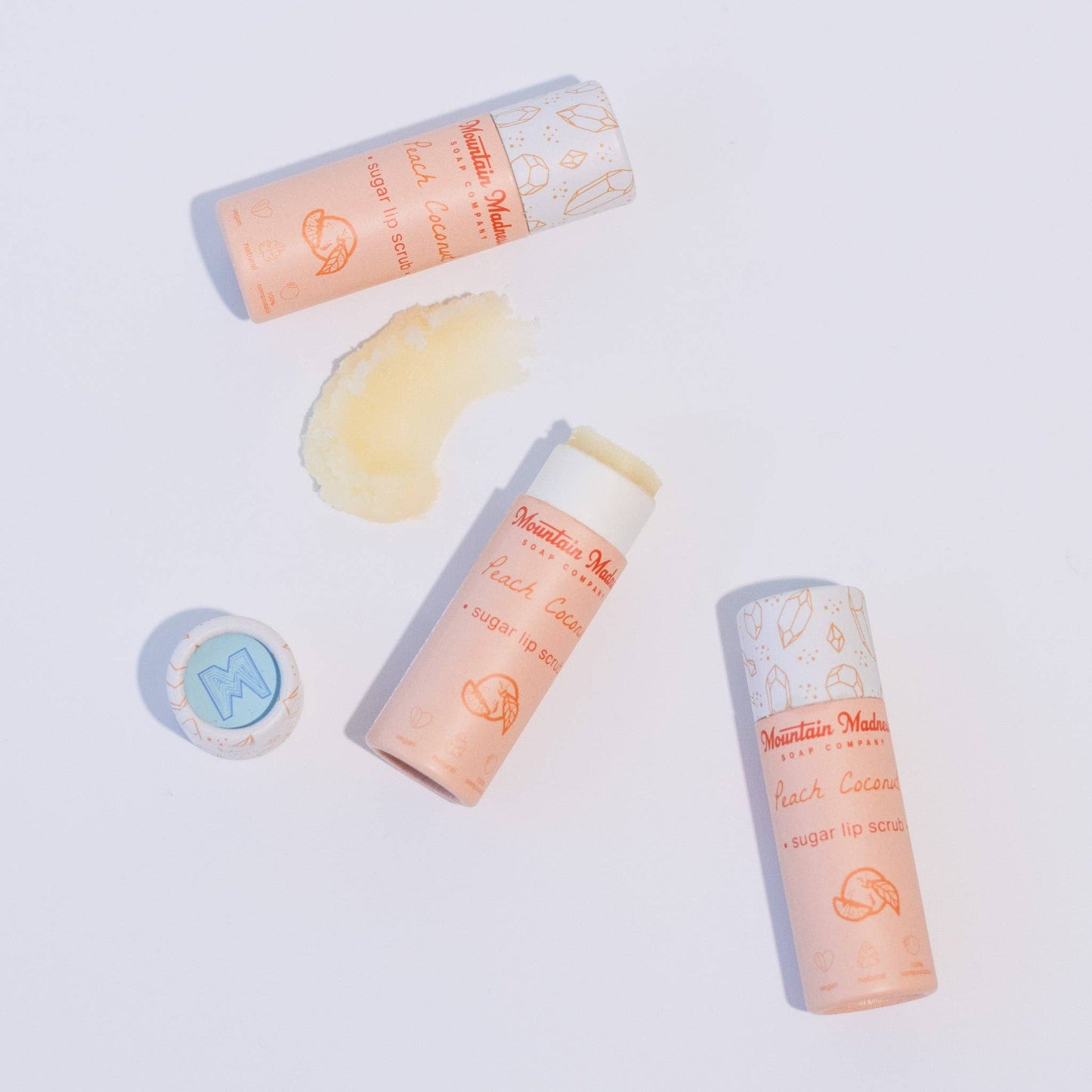 Peach Coconut Sugar Lip Scrub | Tropical Smooth