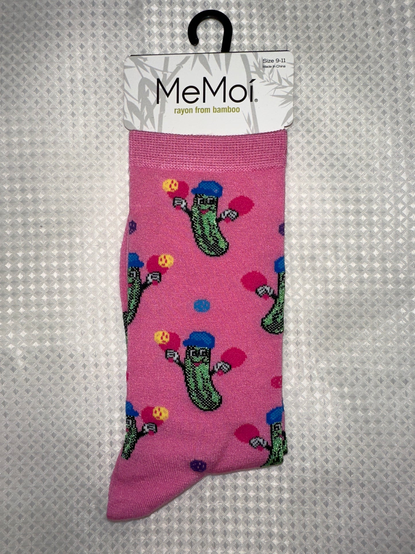 Pickle Ball Bamboo Crew Socks