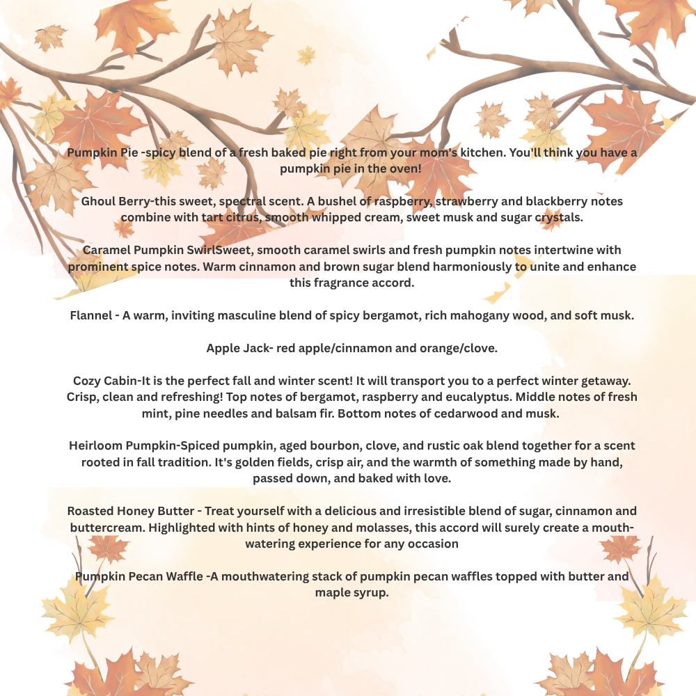 Soy Wax Candle - Fall Collection-1.5 oz