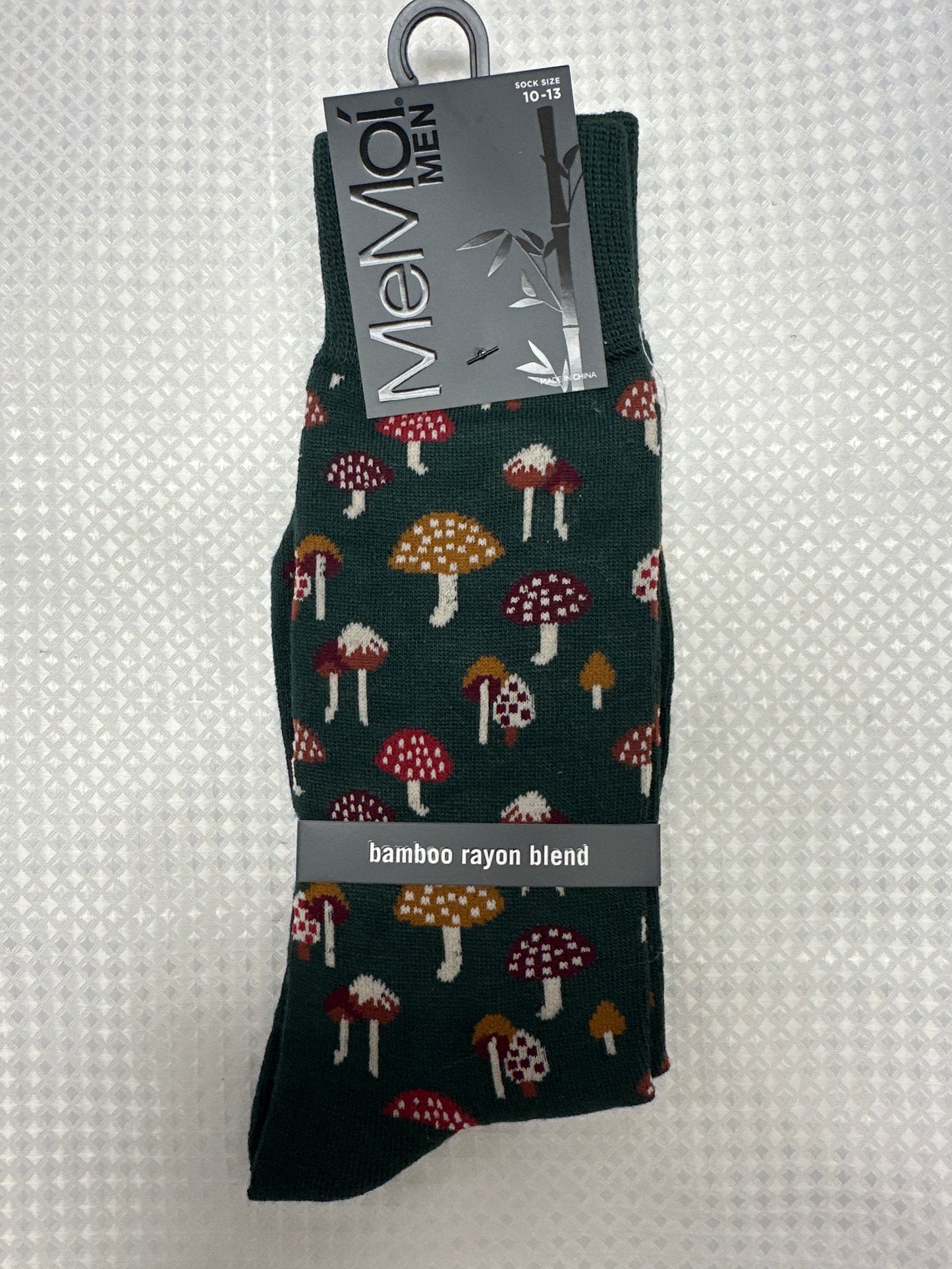 Mushroom Fields Men's Bamboo Crew Socks