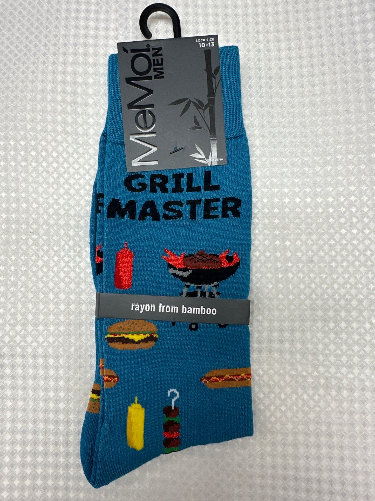 Grill Master Men's Bamboo Crew Socks