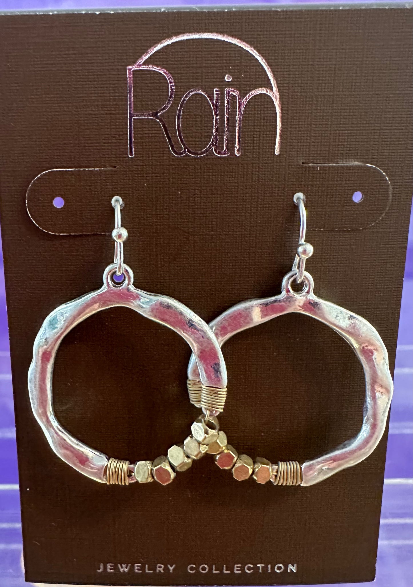 Ring Gold Beards Rain Earrrings