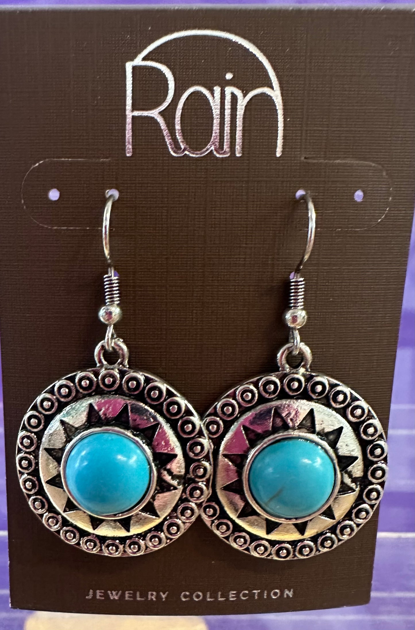TQ Sun Medallion Rain Earrings