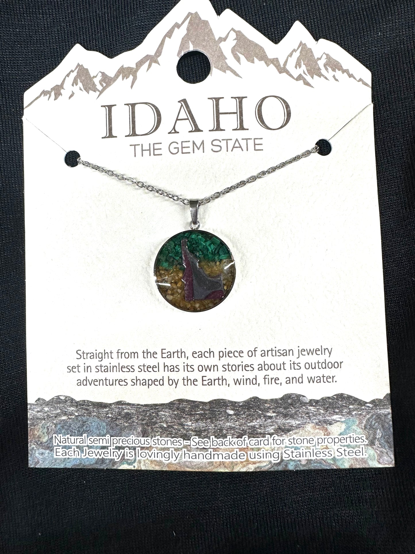 Idaho Gem Circle Necklace