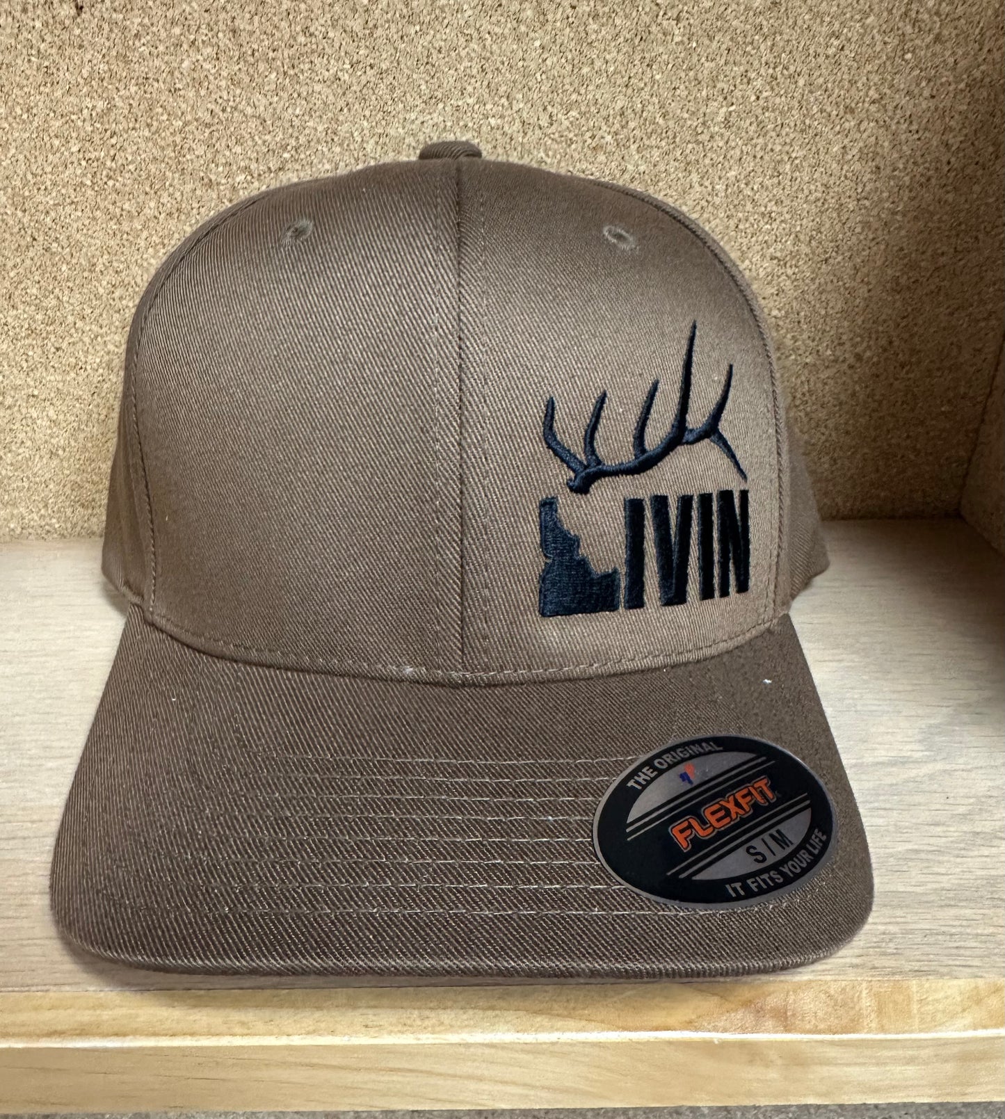 Antler Shed Hat (Brown- flexfit)