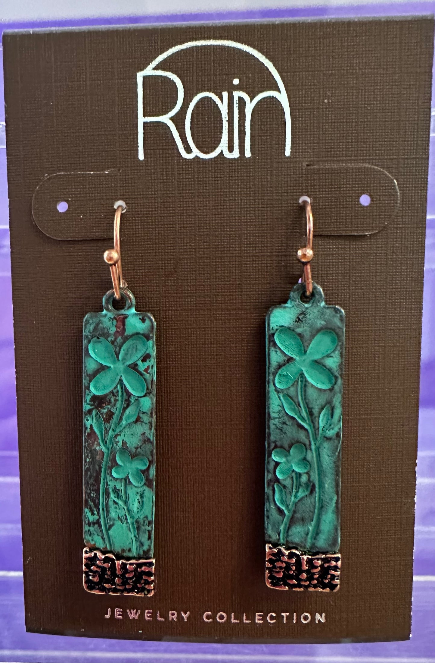 Blossoming Flowers Bars Rain Earrings
