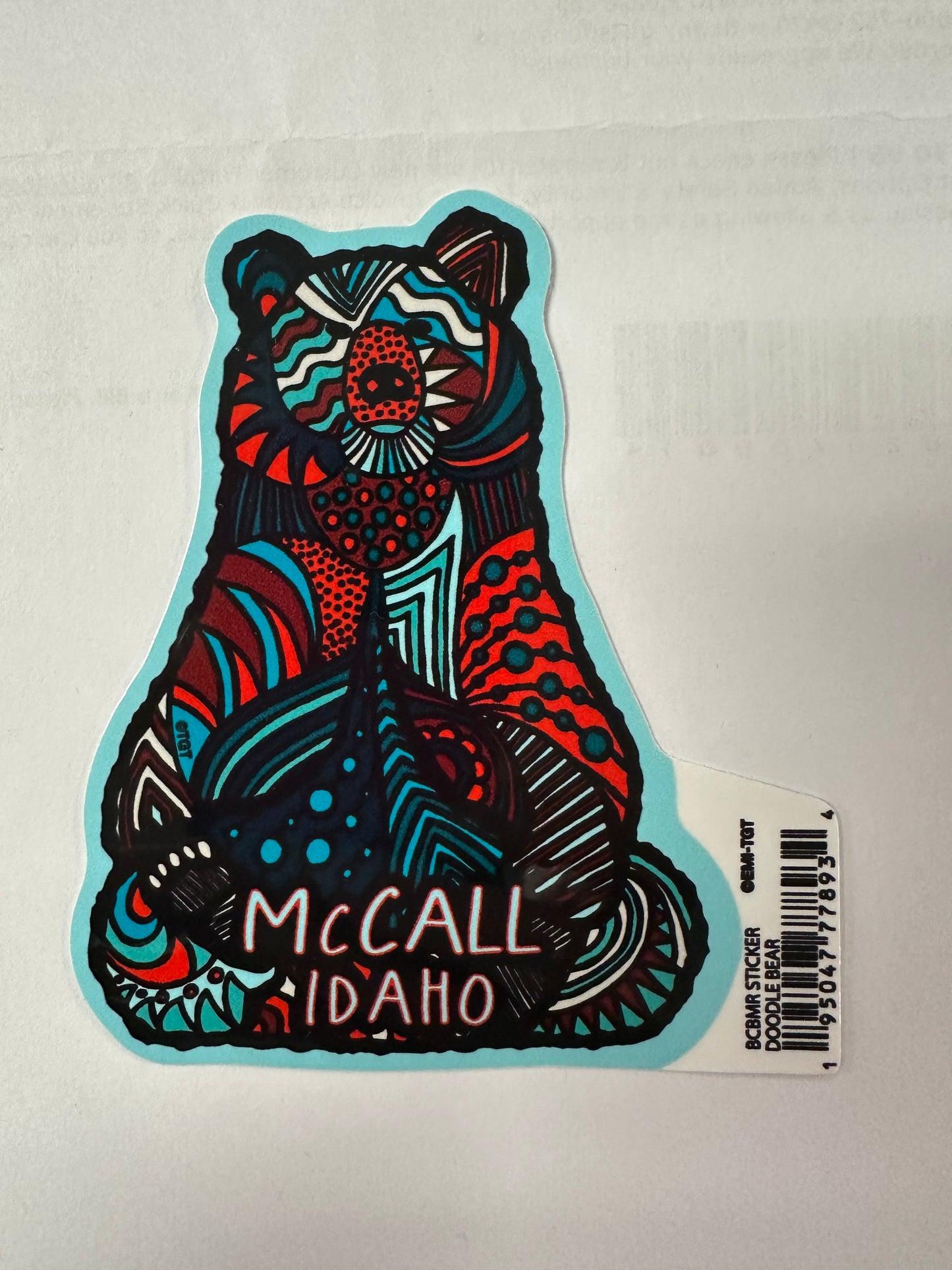 Doodle Bear Sticker