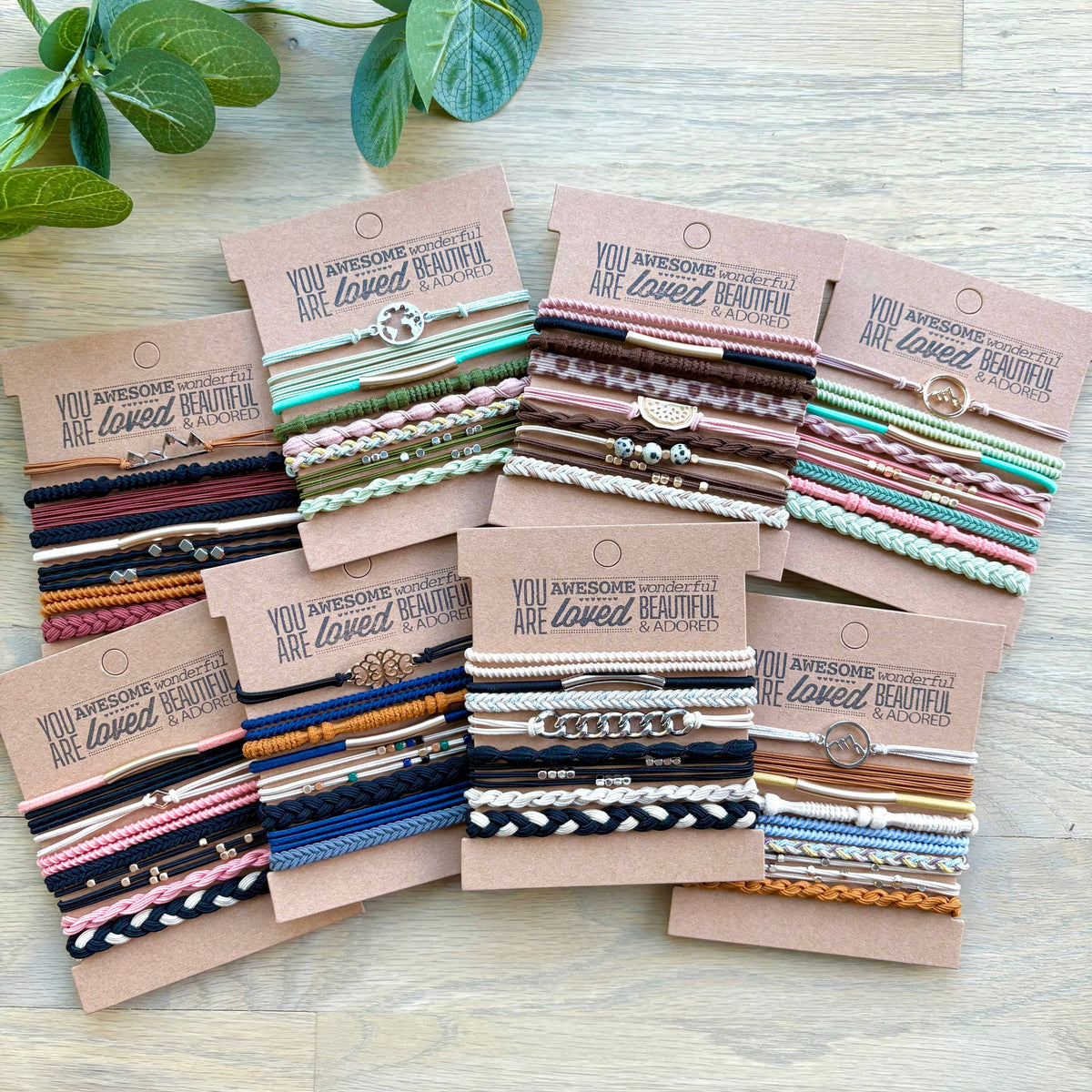 Charm Hair Ties on Kraft Card | Cheetah