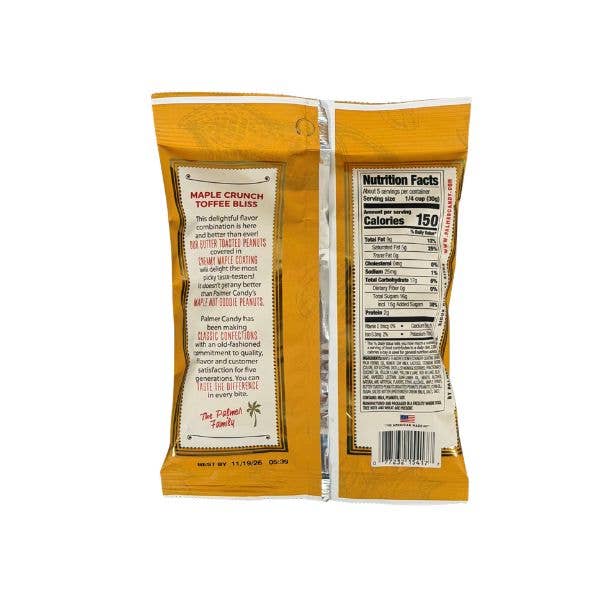 Maple Nut Goodies, Crunchy Butter Toasted Peanuts 5.5oz,12ct