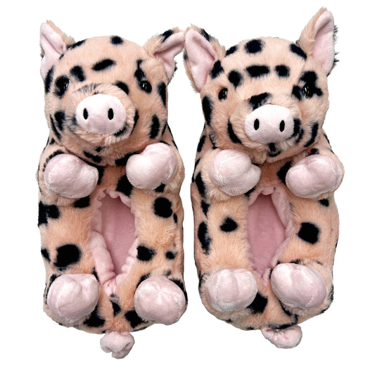 Sugar the Pig | Kid's Funny Animal Plush Non-Slip Slippers
