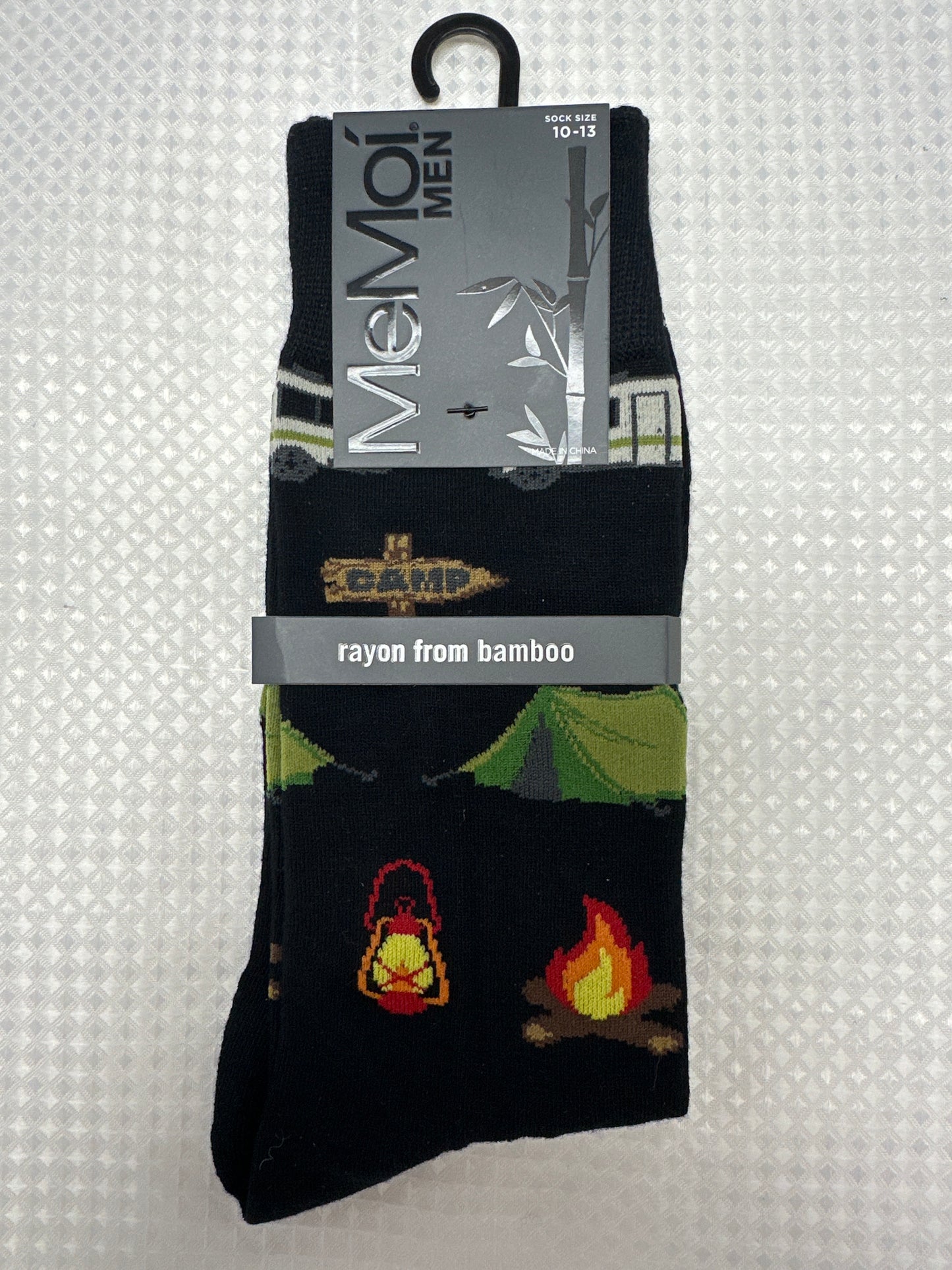 Happy Camper Men's Bamboo Crew Socks
