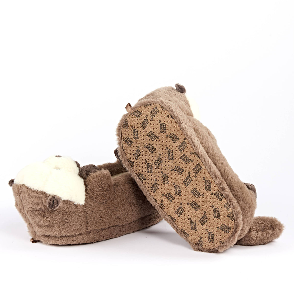 Otter One | Kids Plush Cozy Slippers with Grippers