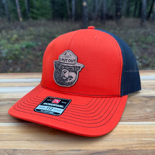 Bear “I Put Out” Leather Patch Hat – 208Tees