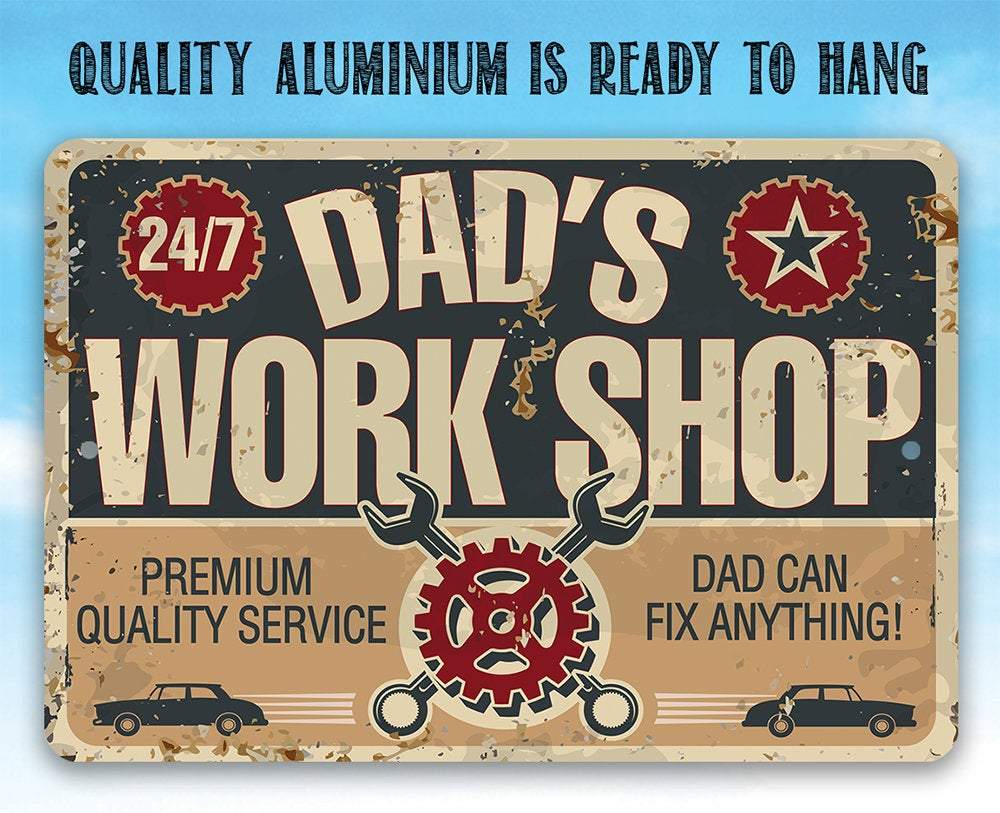 Dad Gift Sign | Dad's Work Shop