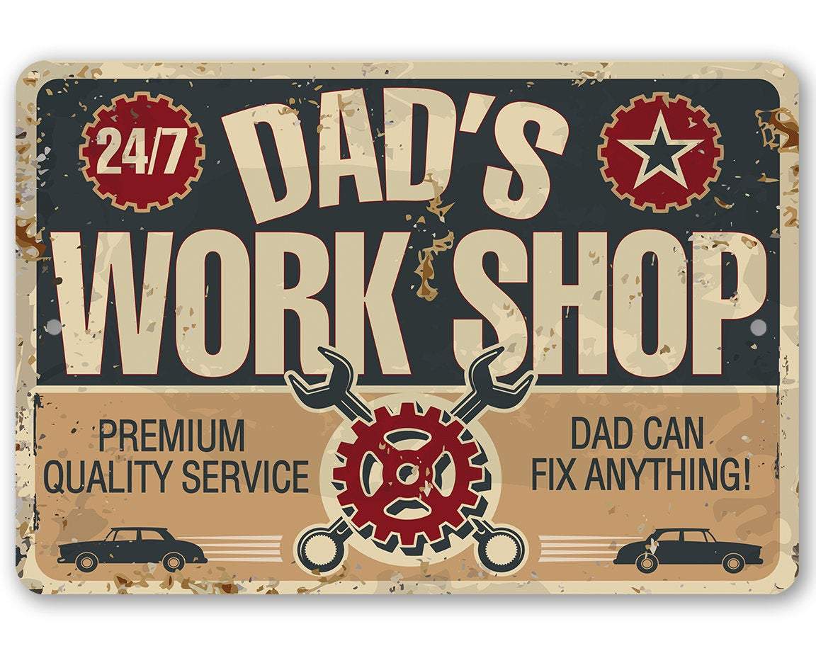 Dad Gift Sign | Dad's Work Shop