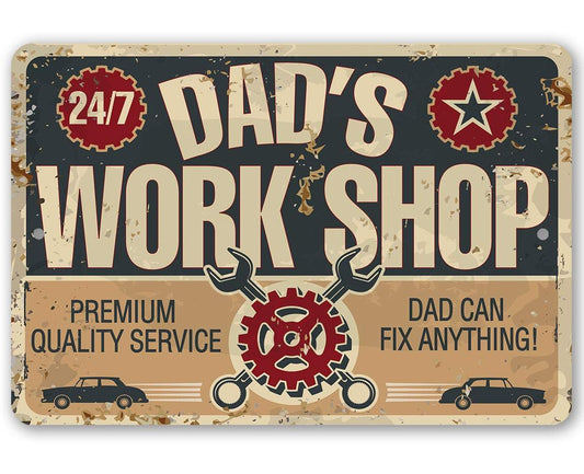 Dad Gift Sign | Dad's Work Shop