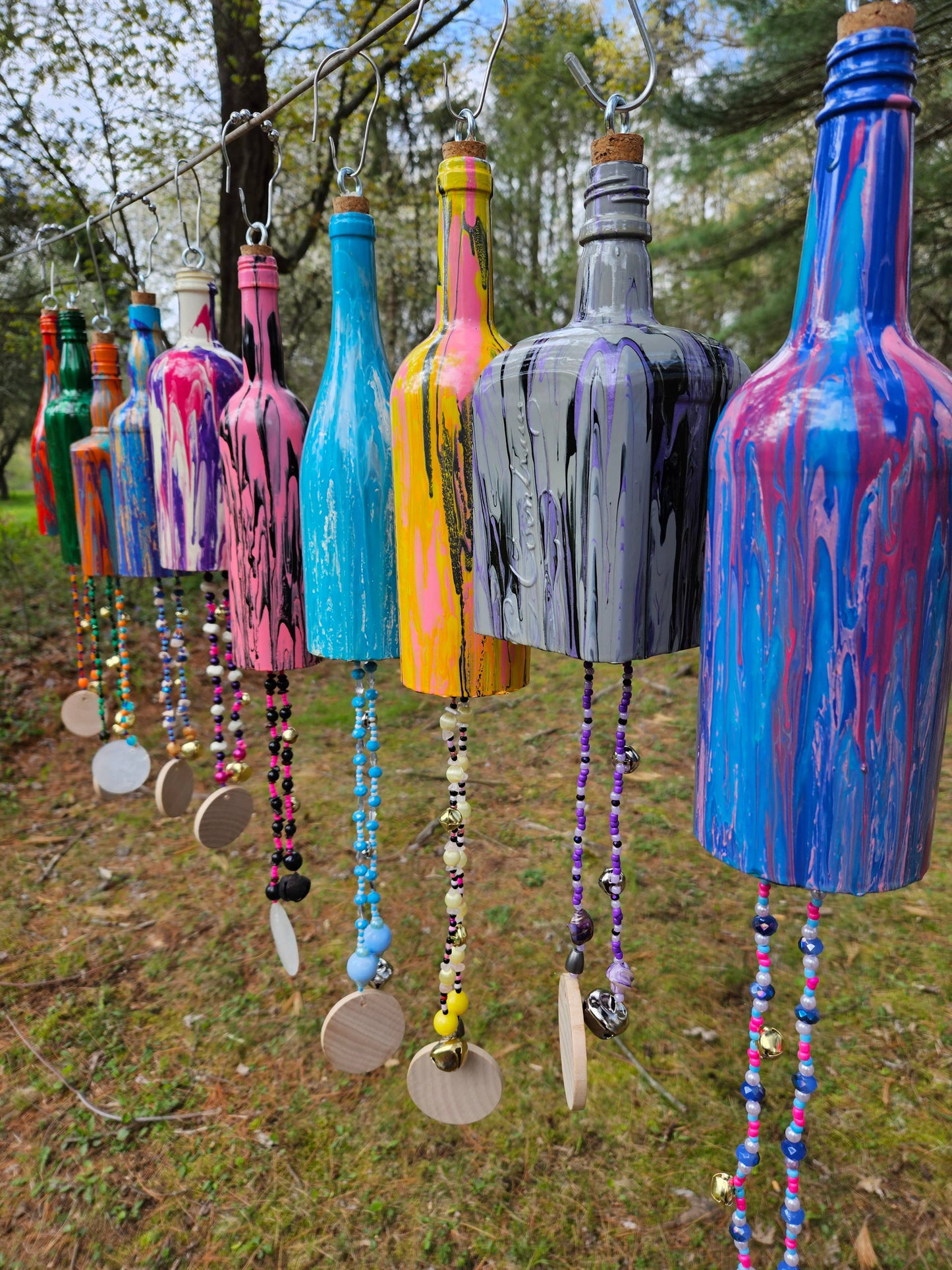 Assorted Hand-Painted Wind Chimes