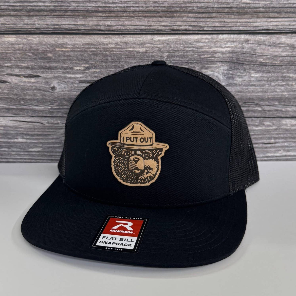 Bear “I Put Out” Leather Patch Hat – 208Tees