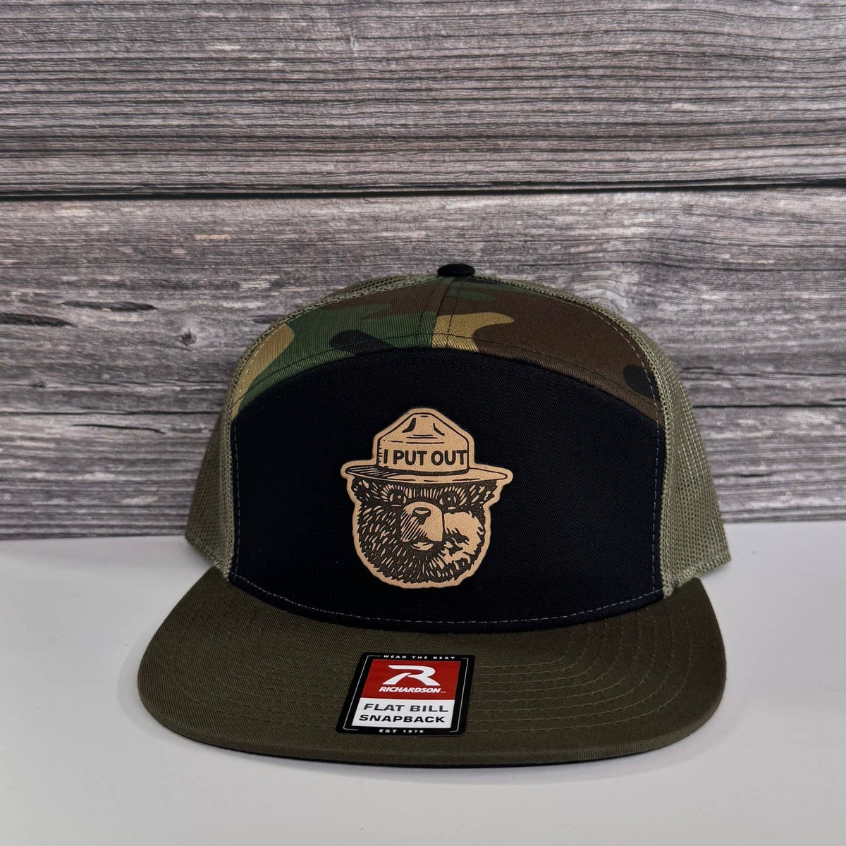Bear “I Put Out” Leather Patch Hat – 208Tees