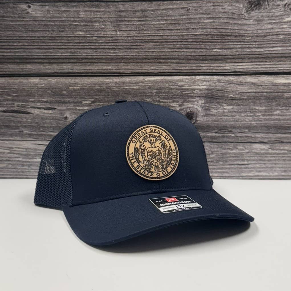 Idaho State Seal Leather Patch Hat – 208Tees