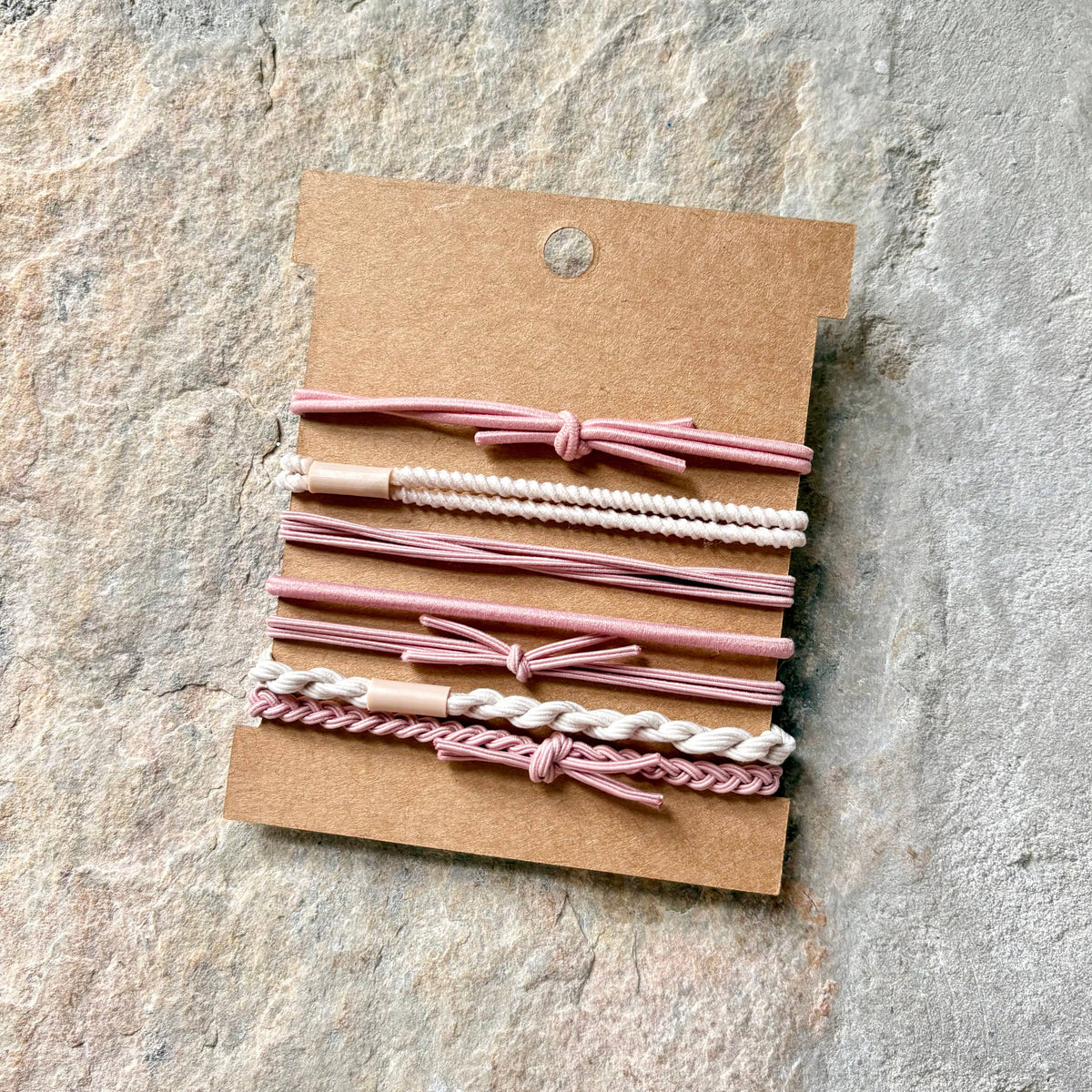 Boho Hair Ties on Kraft Card | Ballerina