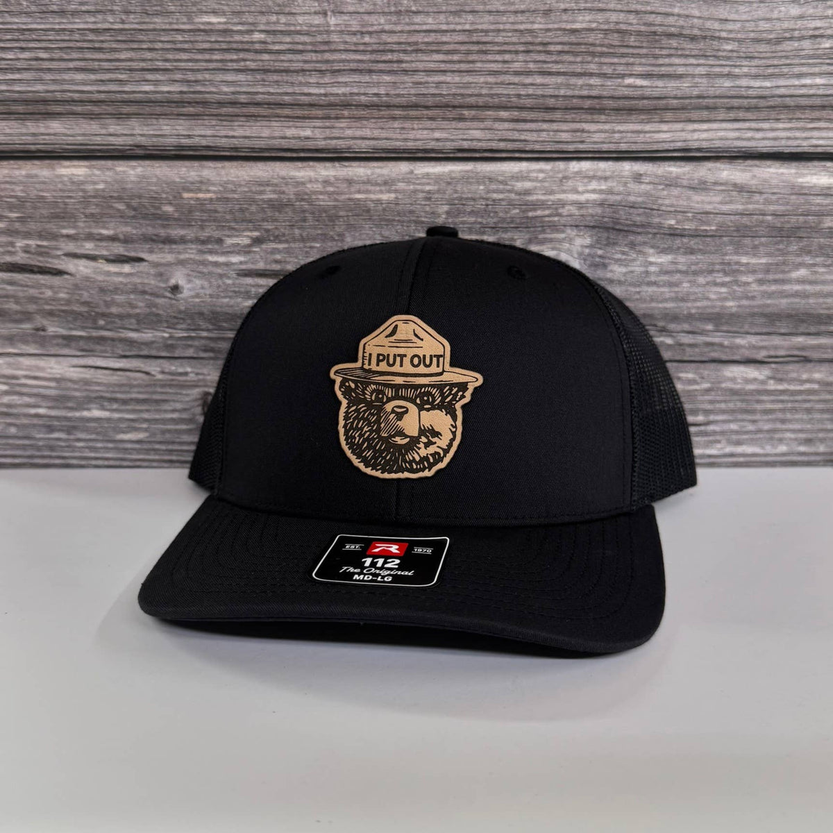 Bear “I Put Out” Leather Patch Hat – 208Tees