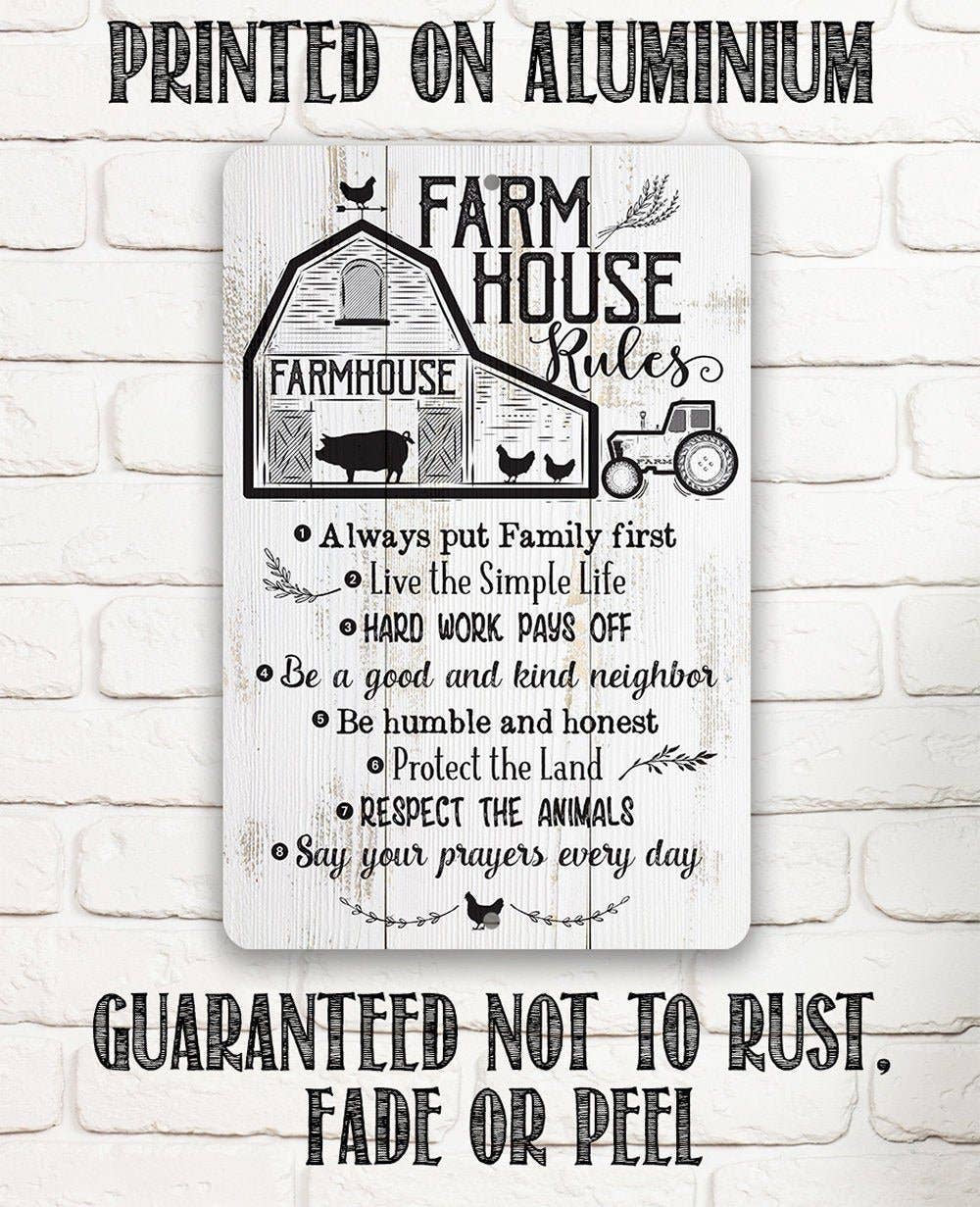 Farmhouse Sign | Farmhouse Rules