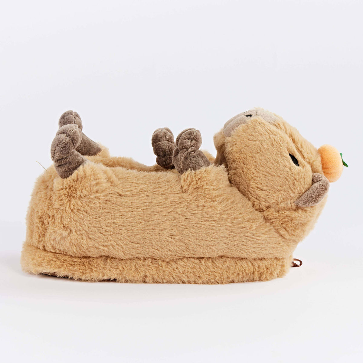 Mabel the Capybara | Kids Animal Plush Slippers with Gripper