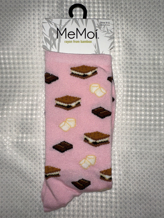 I'd Like S'mores Bamboo Crew Sock's