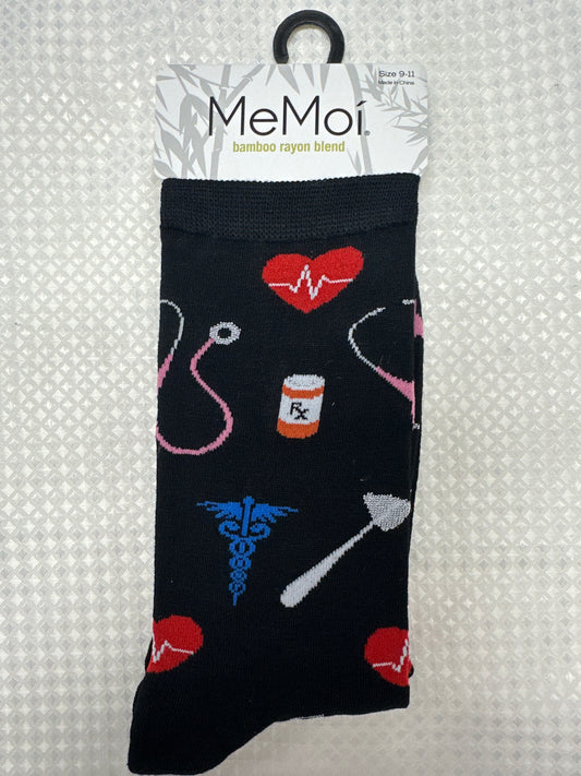 Medical Bamboo Crew Socks