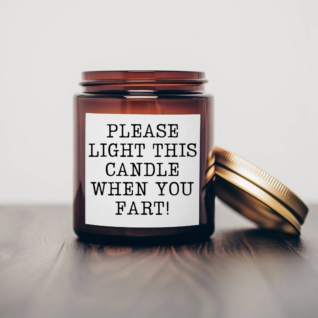Please light this candle- 7 oz Soy Wax Candles