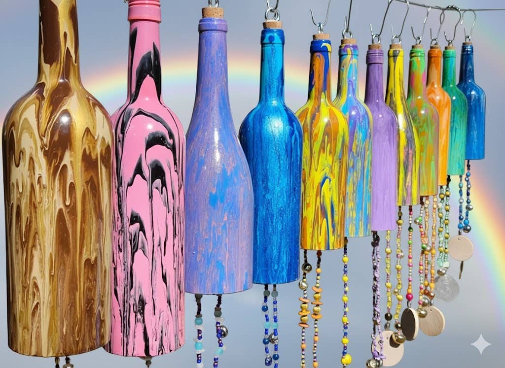 Assorted Hand-Painted Wind Chimes