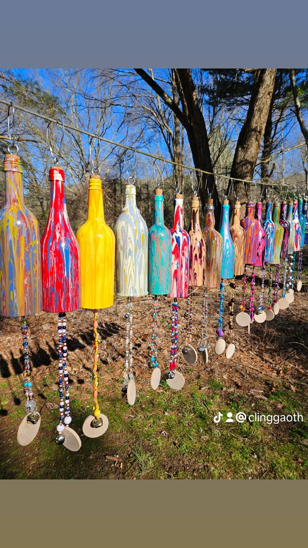 Assorted Hand-Painted Wind Chimes
