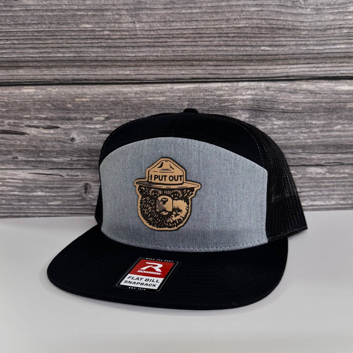 Bear “I Put Out” Leather Patch Hat – 208Tees