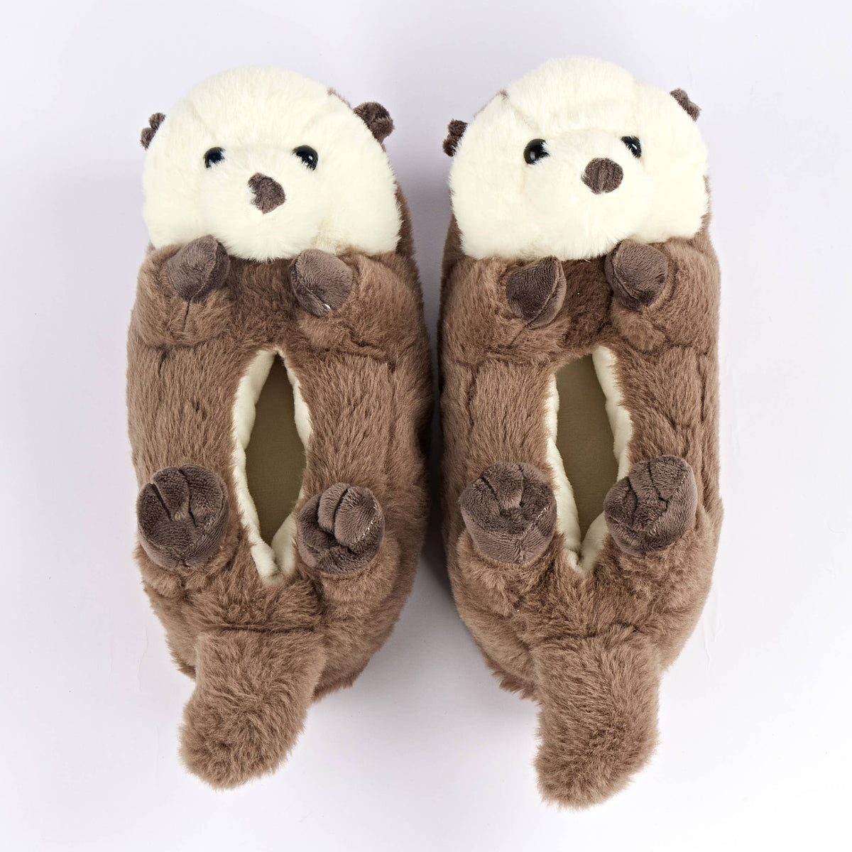 Otter One | Kids Plush Cozy Slippers with Grippers
