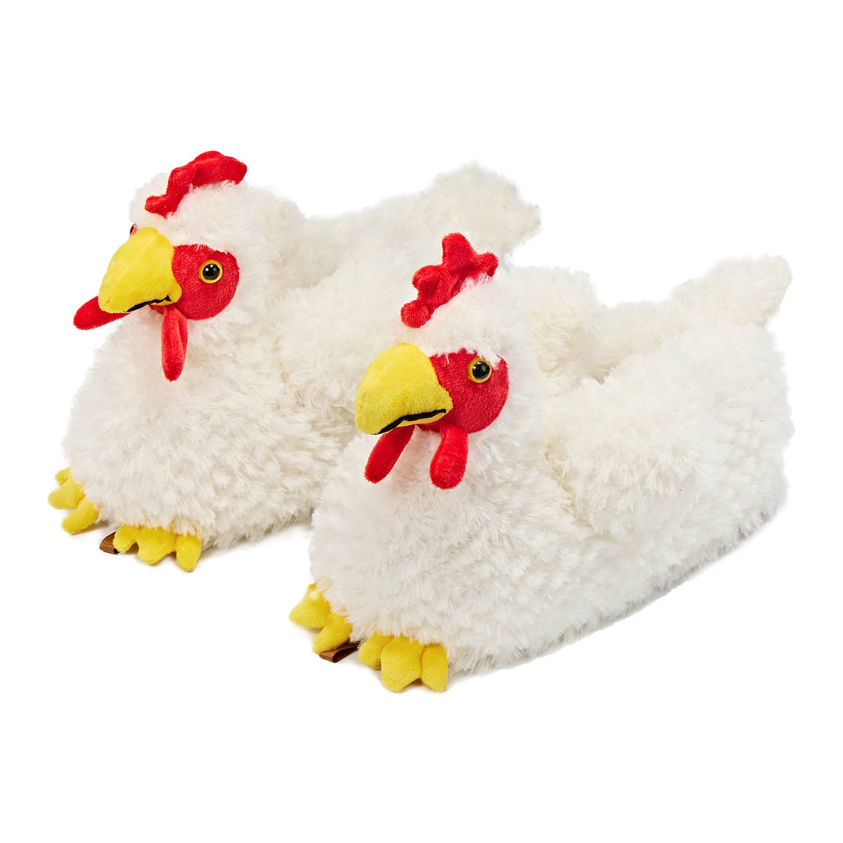 Tootsie the Chicken | Kids' Plush Slippers with Grippers
