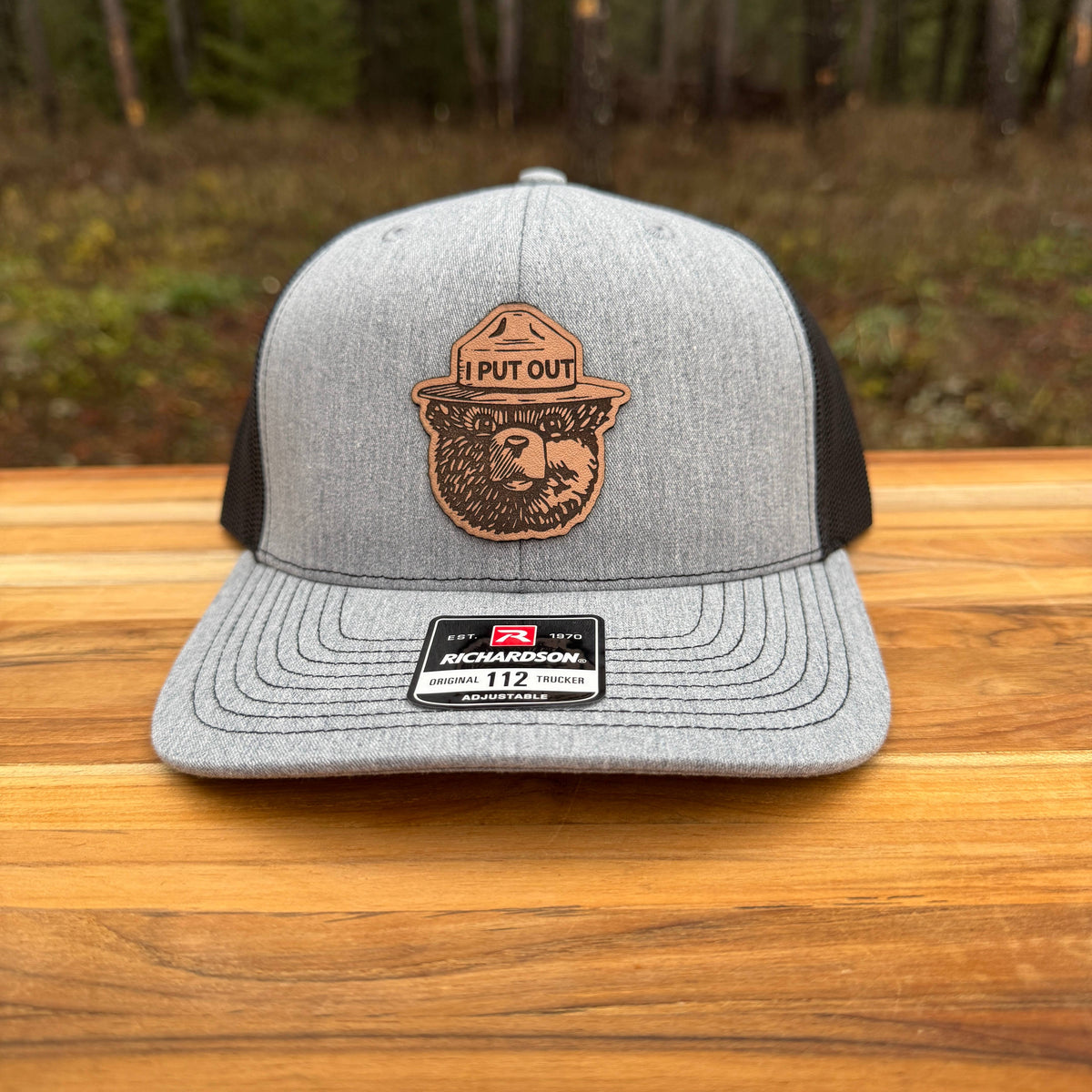 Bear “I Put Out” Leather Patch Hat – 208Tees