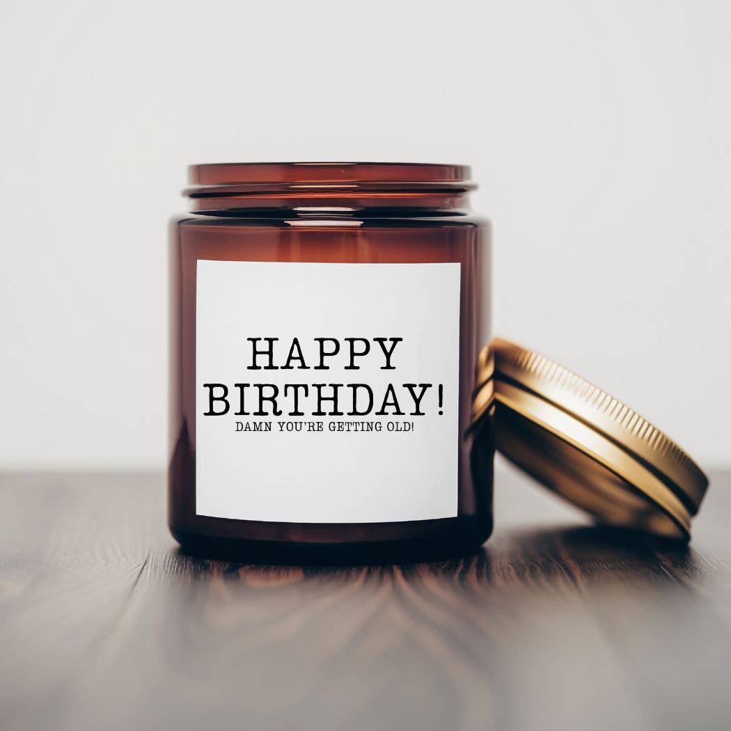 Happy Birthday- 7 oz Soy Wax Candles
