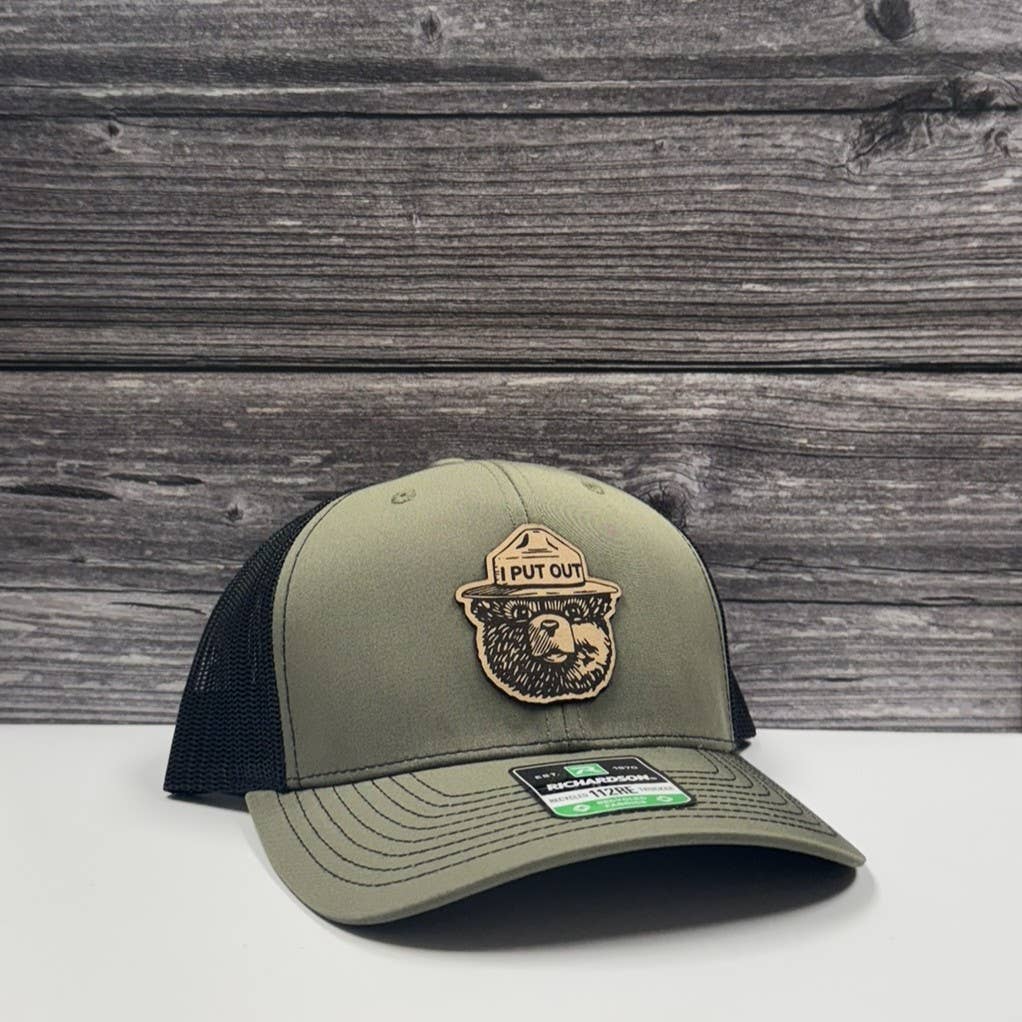 Bear “I Put Out” Leather Patch Hat – 208Tees