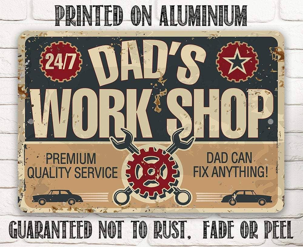 Dad Gift Sign | Dad's Work Shop