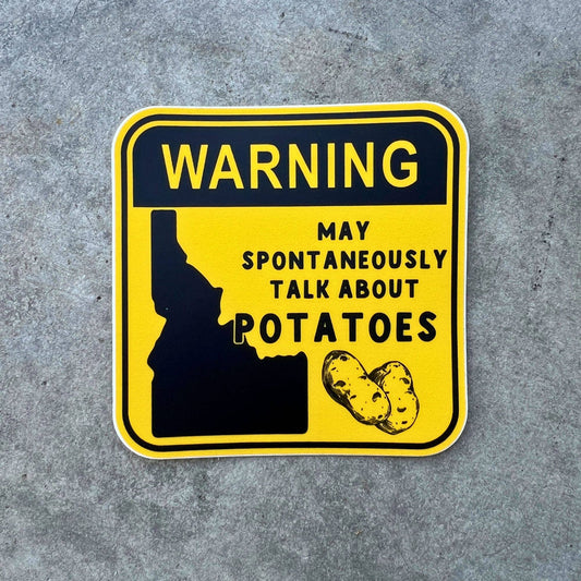 Idaho Potato Sticker - Weatherproof - 3.5in