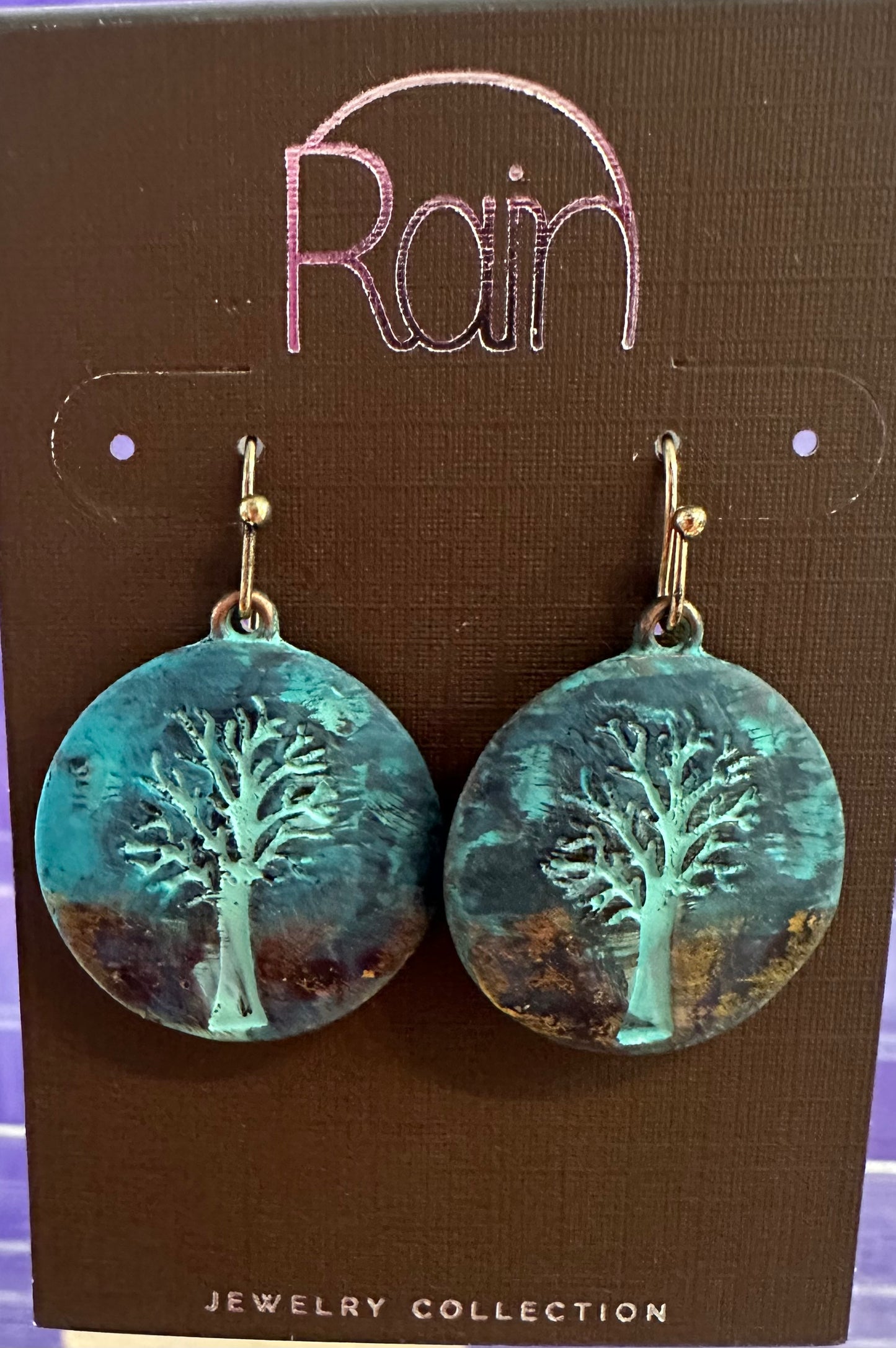Circle Tree Rain Earrings