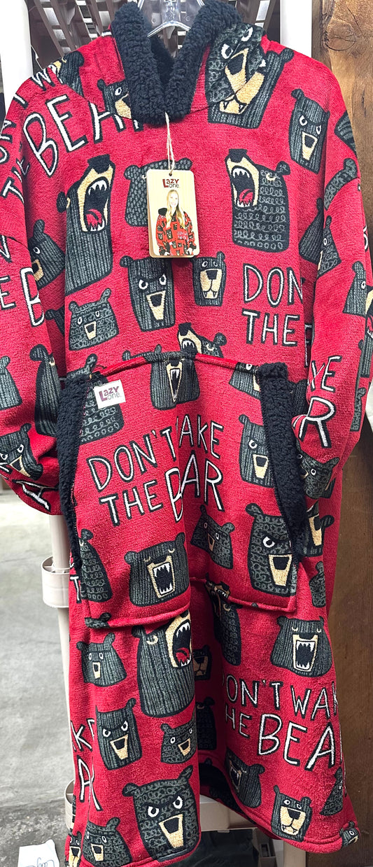 LO Don’t Wake the Bear Blanket Hoodie