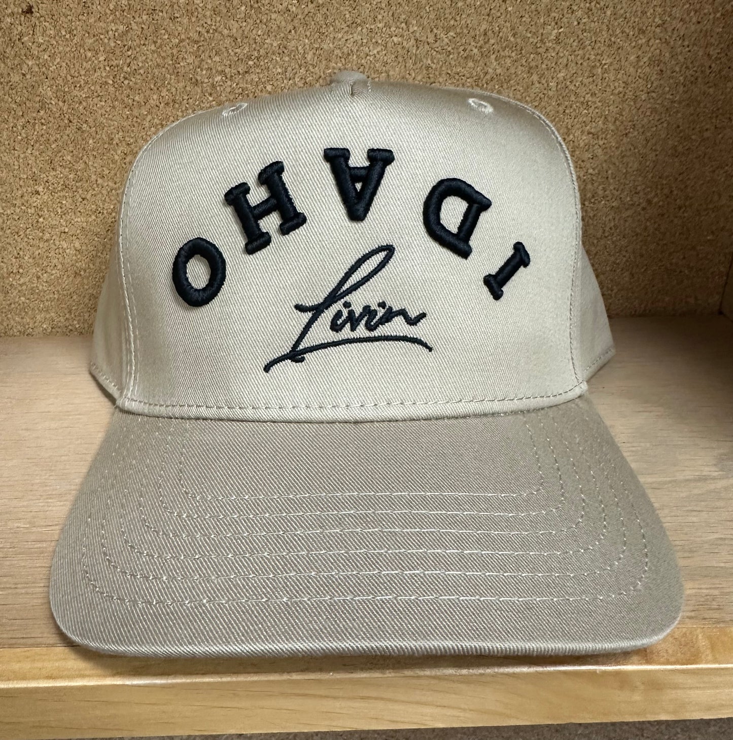Backwards ID Retro Hat (Khaki)