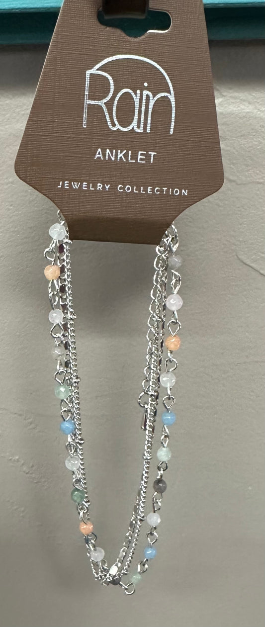 Mixed Bead Chain Anklet