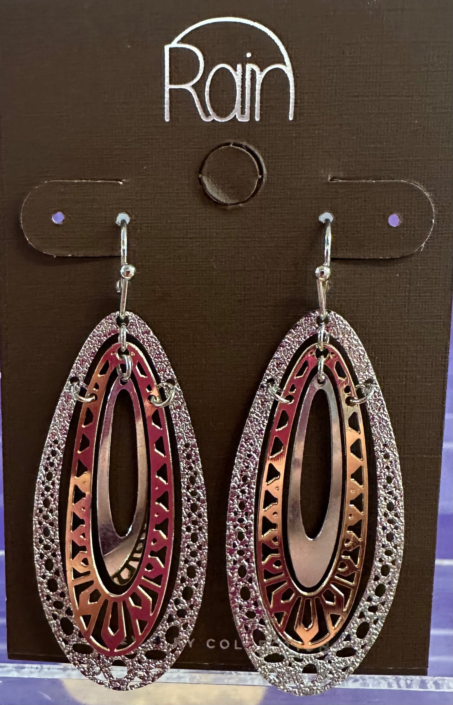 Triple Oval Filigree Earring