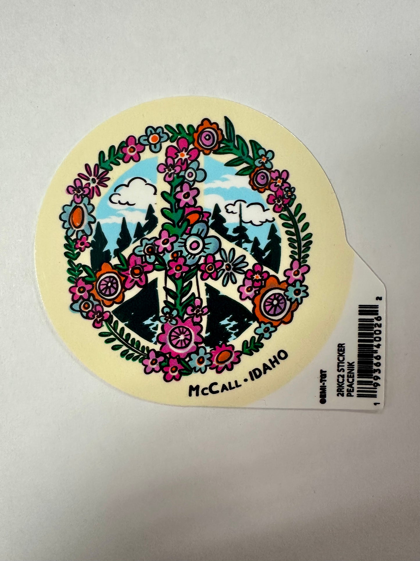 Peacenik Flowers Sticker
