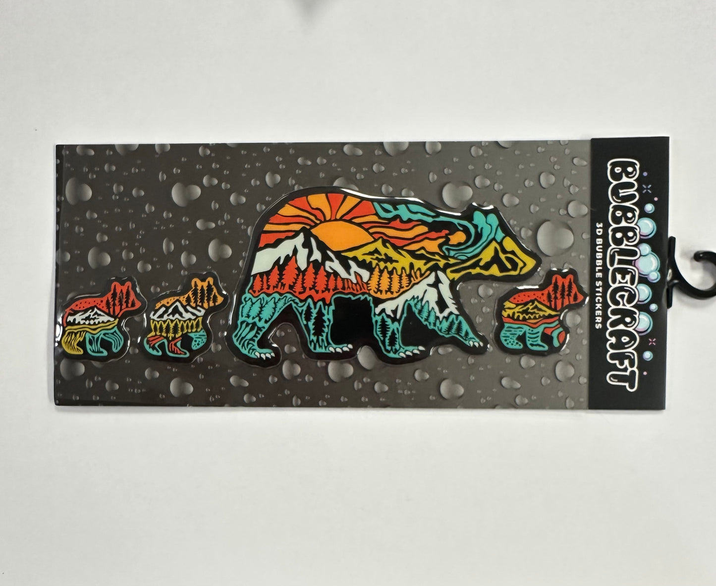 Mama Bear Cubs Bubble Sticker