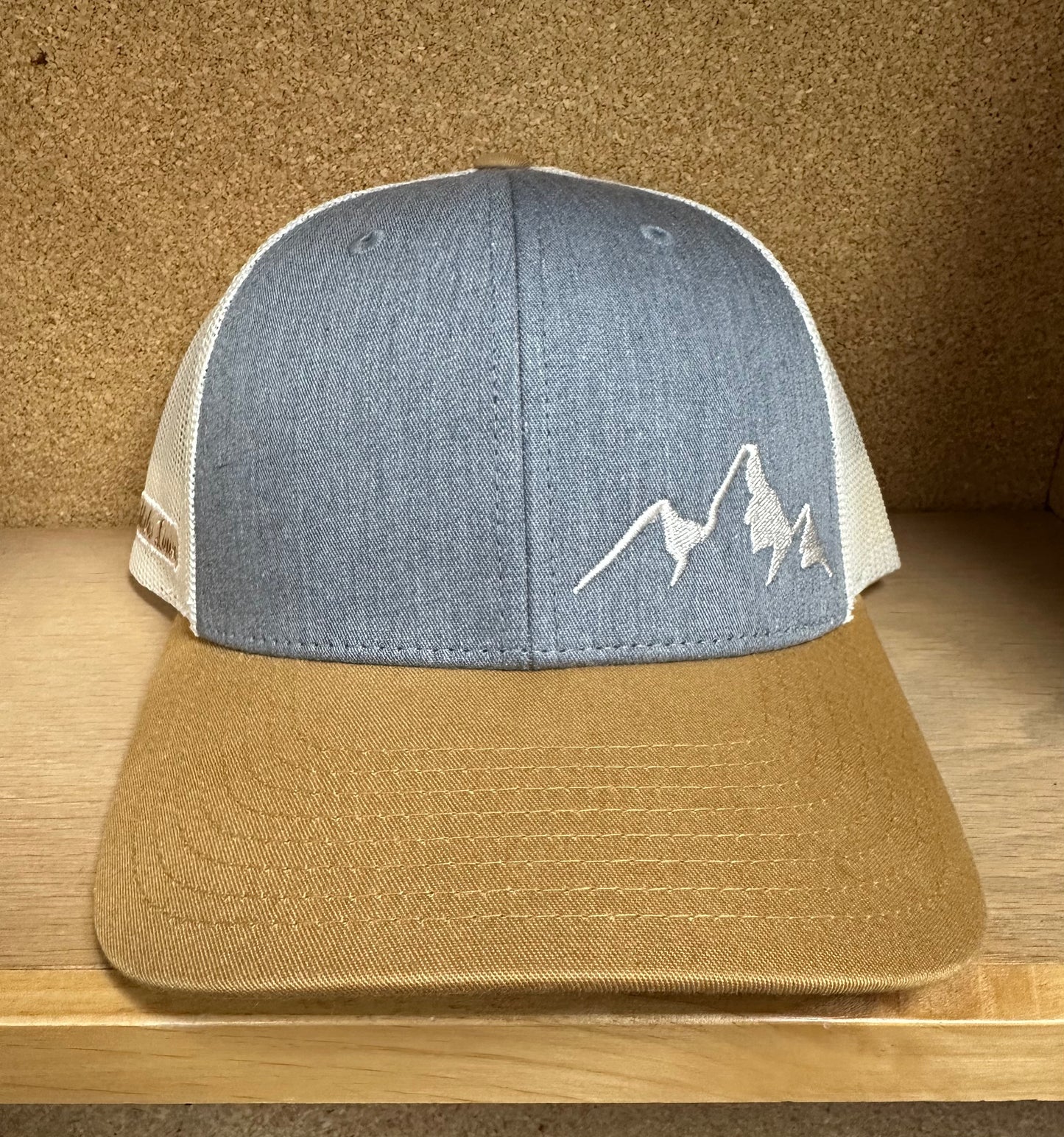 Mountain Livin Hat (Mustard Yellow/Grey/Cream)